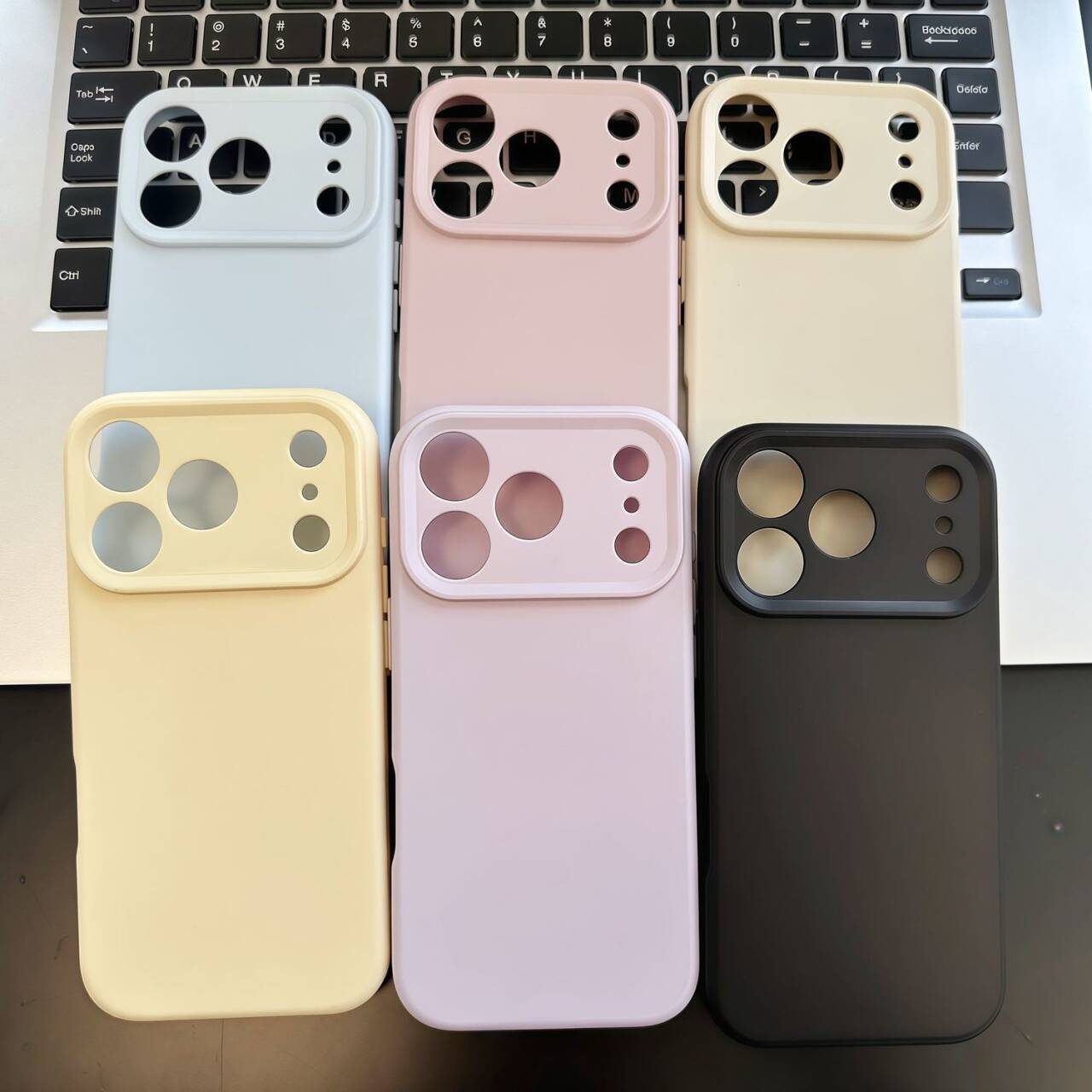 Cute Pastel Aesthetic Matte Soft Touch iPhone Case, Slim Silicone Shockproof Anti-Scratch Cover with Precise Camera Cutout For iPhone 17 16 15 14 13 Pro/Pro Max/Plus/Air Perfect Gift for Her/Him