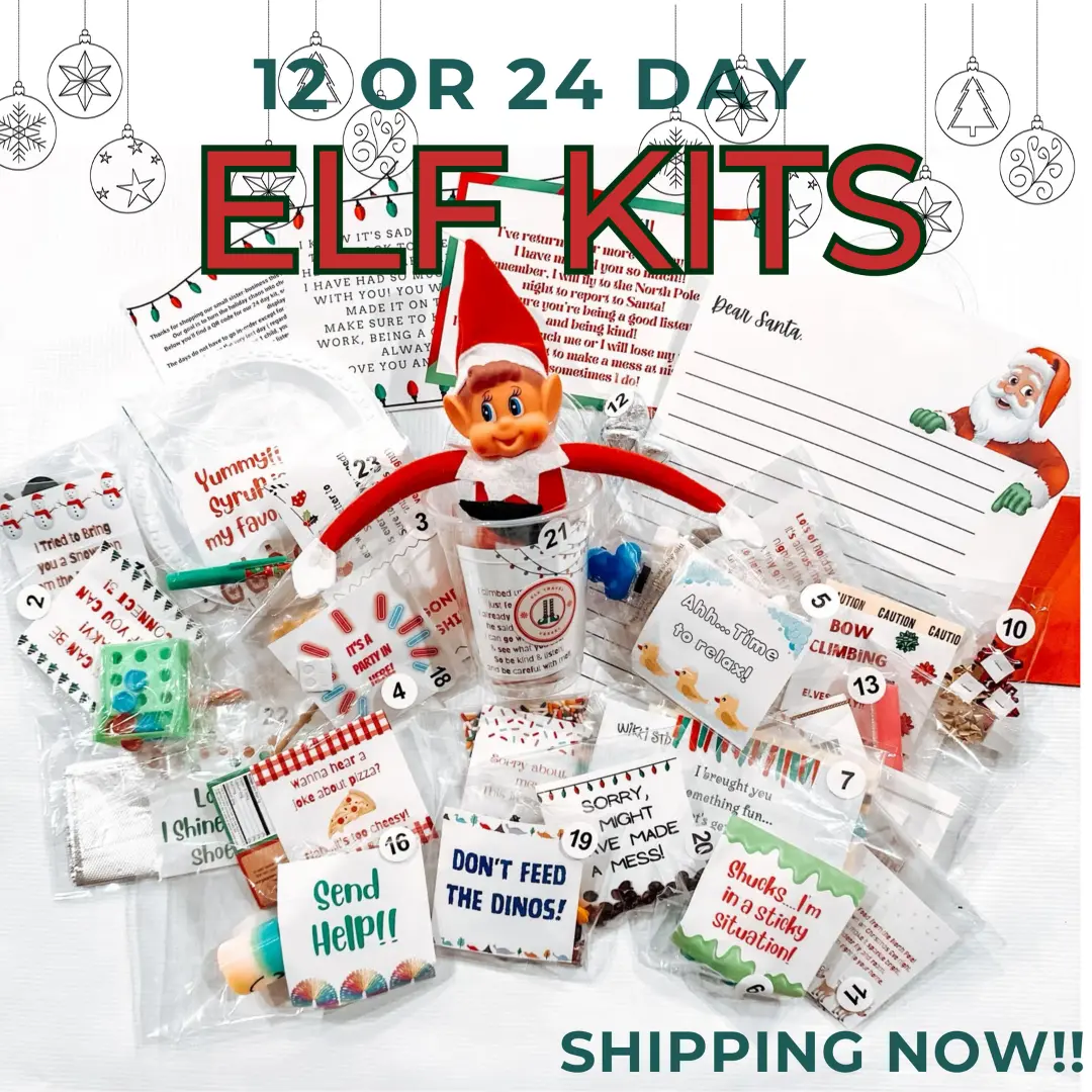 2024 Christmas Elf Kit 12 and 24 Day | Elf Props, Antics & Activities!
