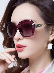 2026 new women's sunglasses trendy fashion large frame sunscreen sunglasses vacation retro sunglasses