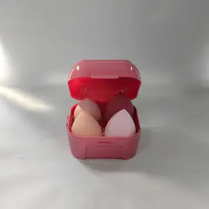4-Piece Makeup Sponge Set, Powder Puff Sponge Foundation Applicator, Dry Wet Use, No Cakeing, Perfect for Smooth Application