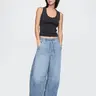 Gap Women's Mid Rise UltraSoft Easy Horseshoe Jeans