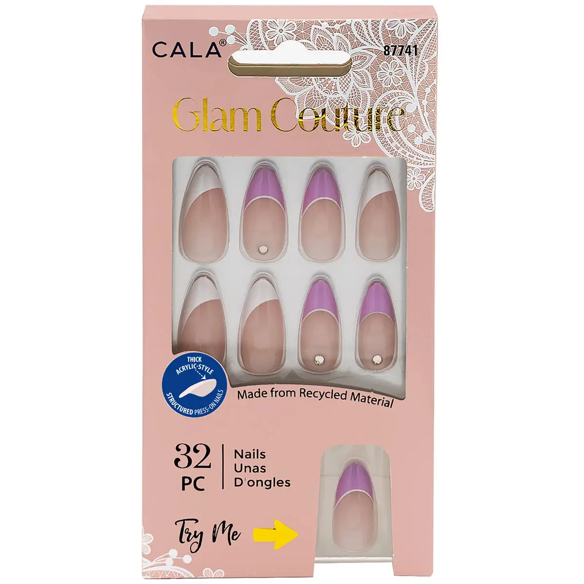 CALA Glam Couture | Lavender French Tip (32 PCS)