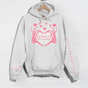 STFUATTDLAGG Like A Good Girl Dark Romance Valentine's Day Hoodie, STFUATTDLAGG Sweatshirt, Good Girl Sweatshirt, Spicy Booktok, Smut Shirt, Morally Grey Book Club Shirt