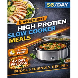Slow Cooker Cookery Manual: 5-Ingredient High-Protein | One-Pot Meals for Busy Lifestyles | Budget-Friendly & Low-Fat | 15-Minute Prep | Perfect for Office Workers & Meal Prep ,Steno Pads