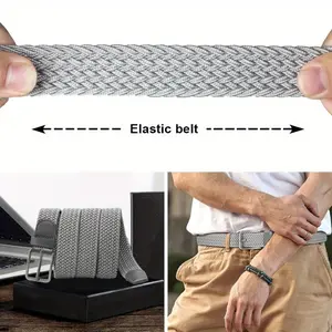 3pcs Set Men'S and Women'S Woven Elastic Waistband- Elastic Waistband, Casual Fabric Suitable for Golf Pants, Perfect Choice for Thanksgiving Day