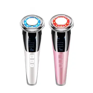 Facial Care Instrument, 1 Count Light Therapy Instrument, Contouring and Refreshing Facial Massager with Temperature & Color Light Options, Comfort