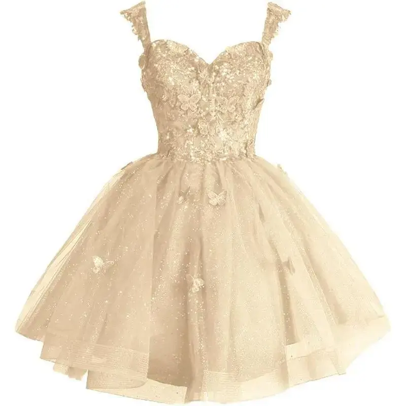 Shoulder Glitter Tulle Homecoming Dresses for Teens 3D Butterfly Short Prom Dress Sequin Quinceanera Dresses - TikTok Shop Shoulder Glitter Tulle Homecoming Dresses for Teens 3D Butterfly Short Prom Dress Sequin Quinceanera Dresses - TikTok Shop