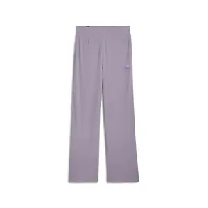 PUMA Womens Elevated Essentials Mid Rise Knit Lounge Pants Casual - Purple