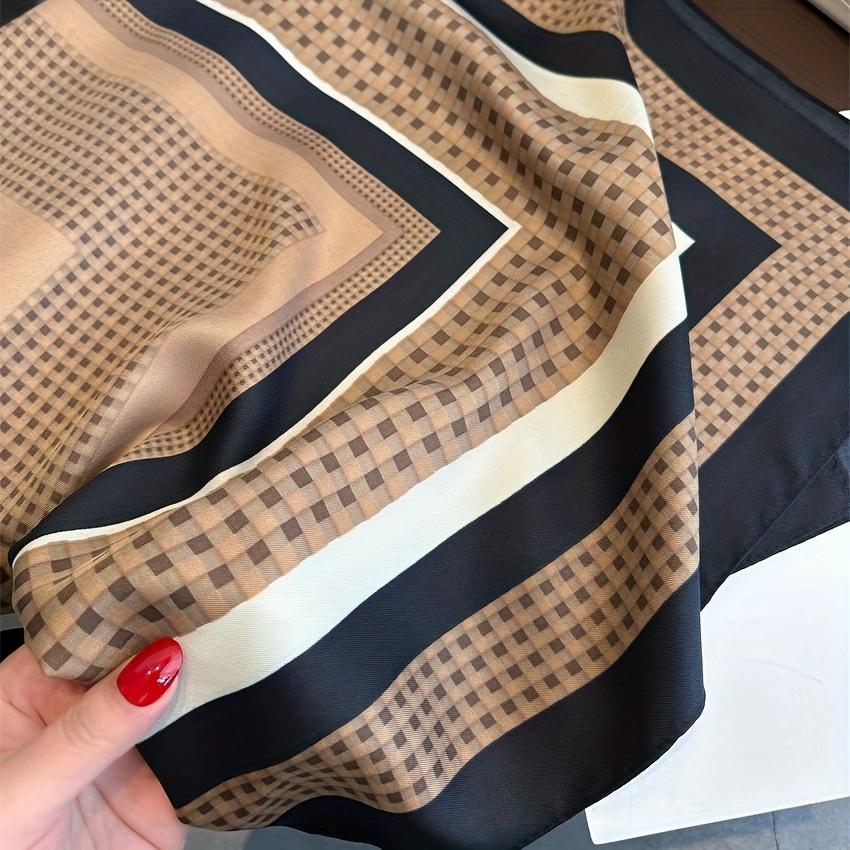 Women’s silk scarf, headscarf, handkerchief, faux silk scarf, silk scarf, 70 cm × 70 cm, women’s shawl or neck wrap. Headscarf for sleeping, elegant decoration