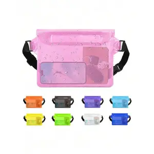 Large Capacity Waterproof Phone Pocket, Triple-Layer Sealed Touch Screen Waterproof Phone Waist Bag, Suitable For Swimming, Rafting And Diving Waterproof Phone Storage Bag - Ensures The Phone Is Safe And Dry Stored Waterproof Phone Case, Beach Essentials