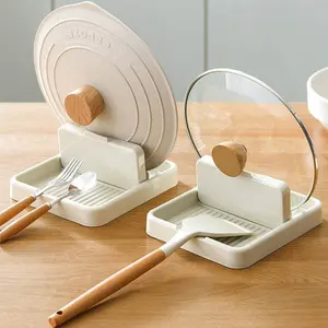 Multifunctional Plastic Pot Lid Holder for Kitchen - Space Saving Organizer