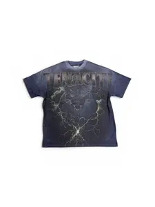 Tenaciti Midnight Panther Navy Tee Heavyweight Cotton Oversized Fit