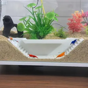 Aquarium Multi-Habitat Cave Decoration Set for Fish and Shrimp, Fish Tank Resin Safe Material Hiding Tunnel and Rest House Accessories