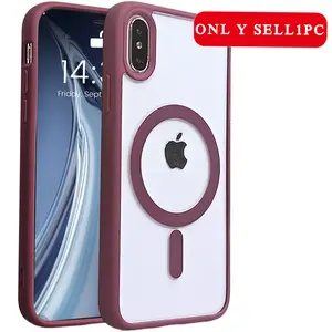 Luxury Wireless Charge Protective Case for iPhone X XS XR XS Max Soft Magnetic Bumper Cover Protector