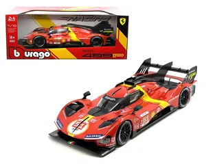 Bburago 1:18 – Ferrari 499P #51 24H Le Mans Champion 2023 – Red Diecast Model Car