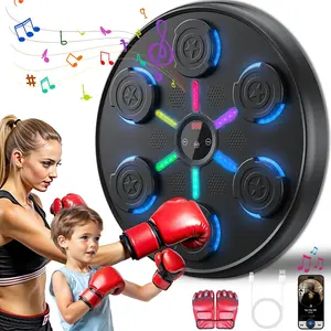 Upgrade and Larger,Music Boxing Machine with Boxing Gloves,2025 New Smart Bluetooth Music Boxing Machine,Wall-Mounted Exercise Equipment for Home,One Punch Boxing Game Machine for Kids and Adults