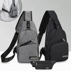 Wear-resistant and waterproof men's and women's crossbody bag sets, small backpacks, stylish shoulder fanny packs, wallet and fanny pack sets outdoor tactical bag backpack volleyballbag