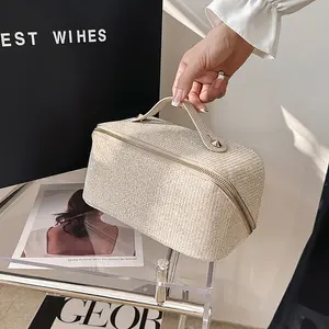 New Makeup Bag Sparkling Large Capacity Trendy Bestseller Women's Multi-Functional Texture Wash Bag Handheld Makeup Bag Travel Makeup Pouch Travel Cosmetic Bags