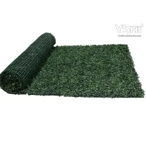 160" x 60" Artificial Dark Green Hedge Fence Roll UV Resistant Faux Privacy Hedge Panel for Outdoor Fence Covering, Garden Walls, Balcony & Backyard Privacy Screen