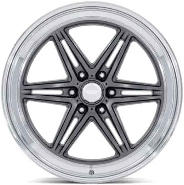 American Racing AR953 Groove 6 Drag Wheel 20x9.5, 6x135 Bolt Pattern, +25mm Offset, Anthracite with Diamond Cut Lip
