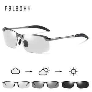 Lightweight Paleshy UV400 Polarized Transition Sunglasses for Men & Women | Clear-to-Dark Lenses for Day & Night Use