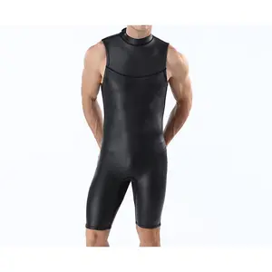 Men's Outdoors Sleeveless Swimsuit One-Piece Comfortable Breathable Diving Suit Wave Sports Diving Suit