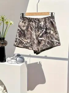 Women's Summer Casual Vintage Branch Print Shorts, Breathable Skin-Friendly Fabric, Perfect for Daily Wear, Cycling, Gym, Running, Lightweight Athletic Outdoor Shorts