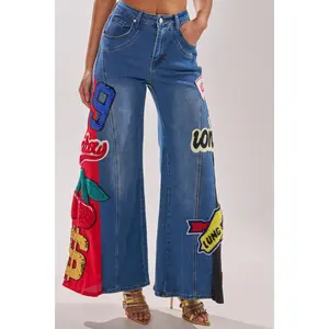 NOT SORRY PATCHWORK DENIM JEANS