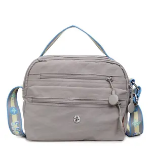 Lightweight women's bag, new style, casual, multi-layer pockets, large capacity, single shoulder messenger bag, fashionable, commuter, small bag, trendy