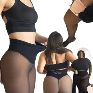 NEW COMPRESSION BAND & ONE SEAM OPTION! THE ORIGINAL MAGIC FLEECE LINED LEGGINGS - XXS TO 3XL - 4 SHADES - CLOSED FOOT - Fleece Tights Available in Plus Size and Light to Brown Fur