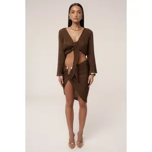 Bronze Luminous Metallic Skirt
