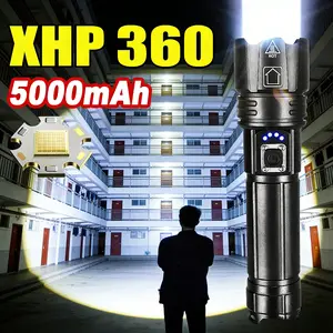 36LED High Power LED Flashlight, 3000 Lumens, High Lumen Flashlights, Rechargeable High Light Flashlight, Ipx65 Waterproof, Zoom-friendly, Ideal for emergency and camping
