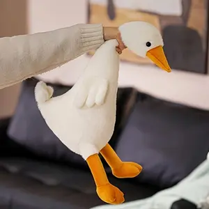 Large White Goose Plush Toy Pillow for Sofa And Bed, Big Goose Cushion And Stuffed Animal, Inspired Throw Pillow & Cuddle Partner for Friends
