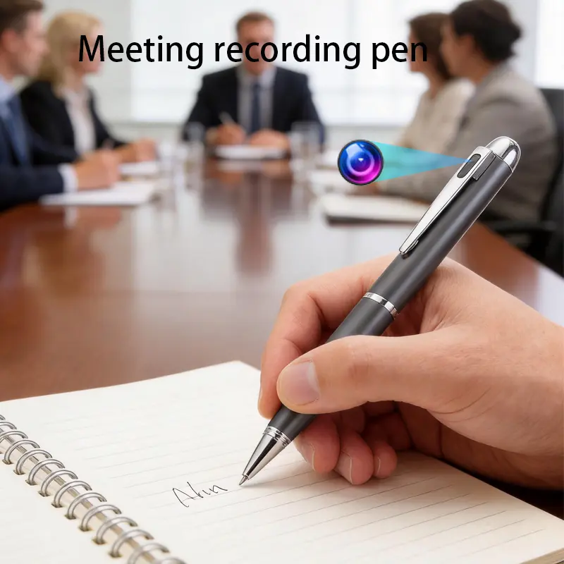 1080P HD Mini Hidden Camera Pen 64GB Storage Portable Body Camera with Long Battery Life Loop Recording for Home Office Surveillance