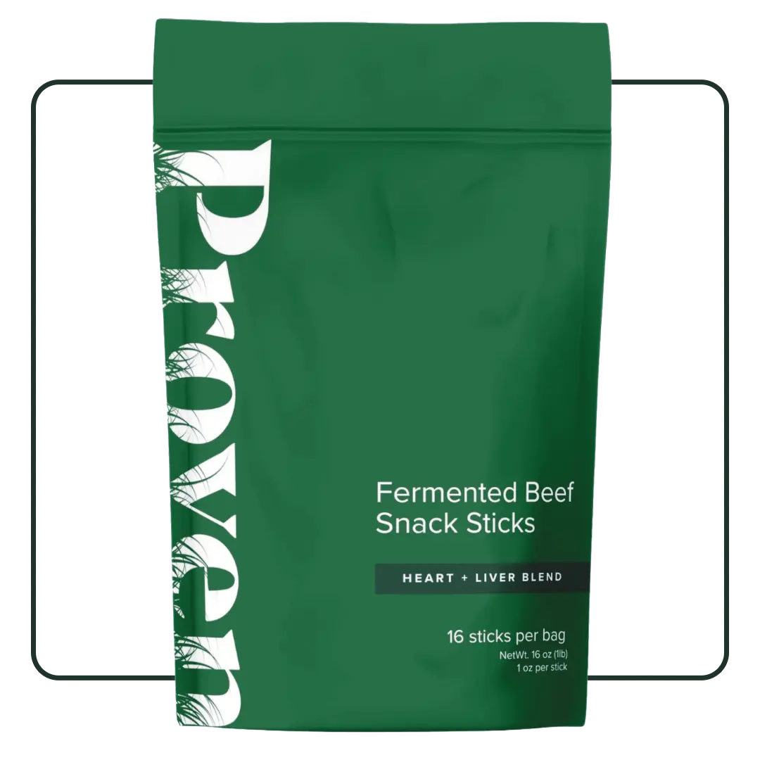 HEART + LIVER BLEND FERMENTED BEEF SNACK STICKS