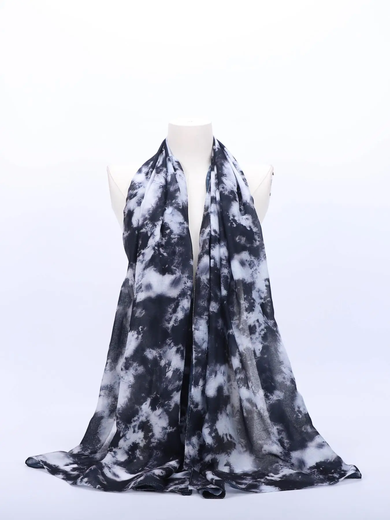 Women's Tie Dye Print Instant Hijab, Modest Soft Comfortable Scarf for Daily Wear, Fashionable Headscarf for Women & Girls