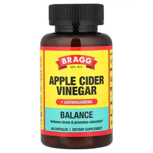 Bragg Apple Cider Vinegar + Ashwagandha, 90 Capsules
