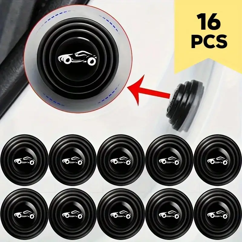 4PCS/8PCS/16PCS Automotive silicone cushion pad, automotive shock absorber pad, luminous automotive door shock absorber pad, door anti-collision shock