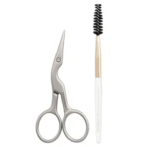 Tweezerman Brow Shaping Scissors & Brush, 2 Piece Set