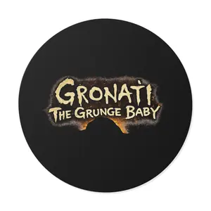 "Gronati The Grunge Baby"  Round Vinyl Sticker Logo