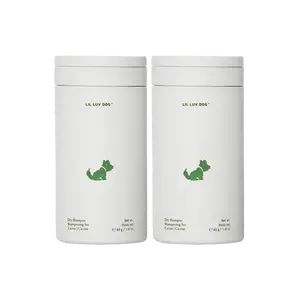 Lil Luv Dog Dry Shampoo - 2 Pack, Non-Aerosol Formula with Jojoba Oil & Aloe, Water-Free, Allergen-Free Fragrance, Rice Bran, Tapioca, Oat Starches