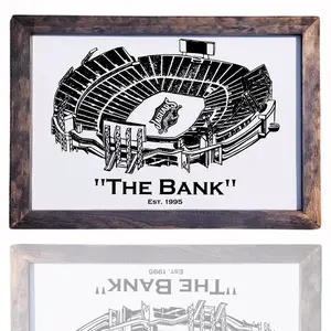ANY Stadium Laser Engraved  with Frame