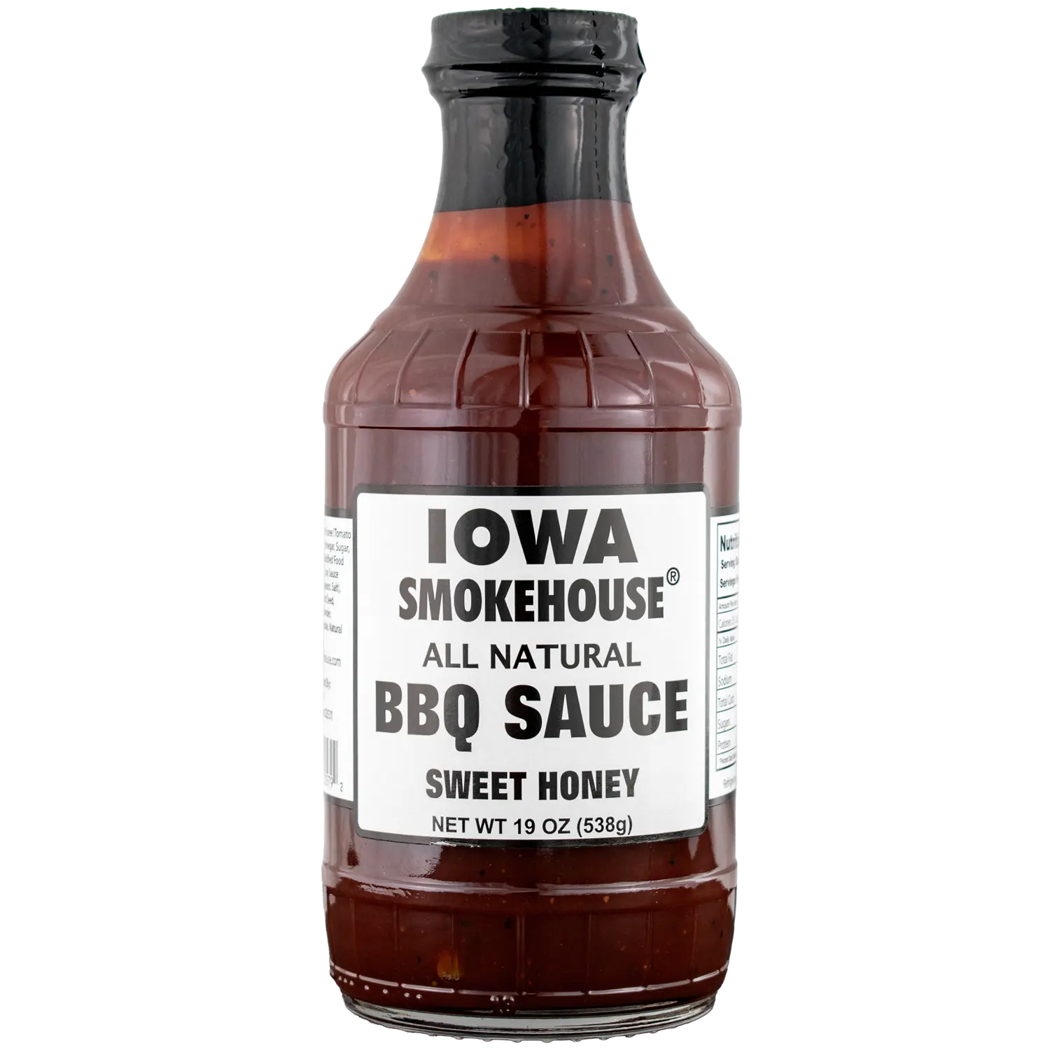 IOWA SMOKEHOUSE BBQ Sauce, Sweet Honey - 19 oz - All Natural Sauce