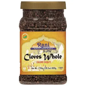 Rani Cloves Whole (Laung) 28oz (800g) Great for Food, Tea, Pomander Balls and Potpourri, Hand Selected, Spice, PET Jar ~ All Natural | NON-GMO | Kosher | Vegan