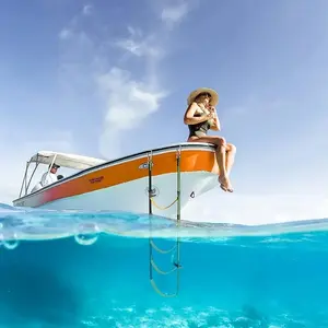 Folding Ladder for Yachts and Inflatable Boats, Compact Durable Folding Ladder, Enhance Your Boating Experience, Boating Accessories