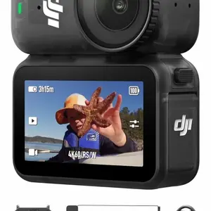 DJI Osmo Nano Standard Combo (128GB) - Small 4K/60fps Vlogging Camera with a 1/1.3″ Sensor, 143° Wide FOV Video, 200-Min Recording, Swift Content Transfer, Magnetic POV Cam 4K for Sports, Vlog