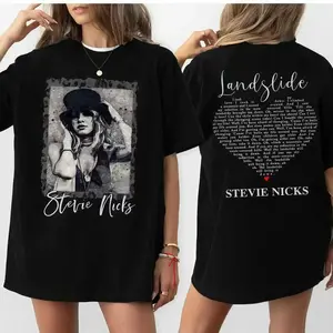 Vintage Stevie Nicks  2 Side Unisex Tshirt Hollywood, Don't Be A Lady Be A Legend Shirt, Retro 90s Stevie Nick Tour Shirt, Gift for Men for Woman Casual Top