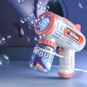 Handheld Automatic Bubble Machine, Quick Bubbles No Leaks, Outdoor Toy Birthday Gift, Requires 4x 1.5v Aa Batteries, Bubble Solution