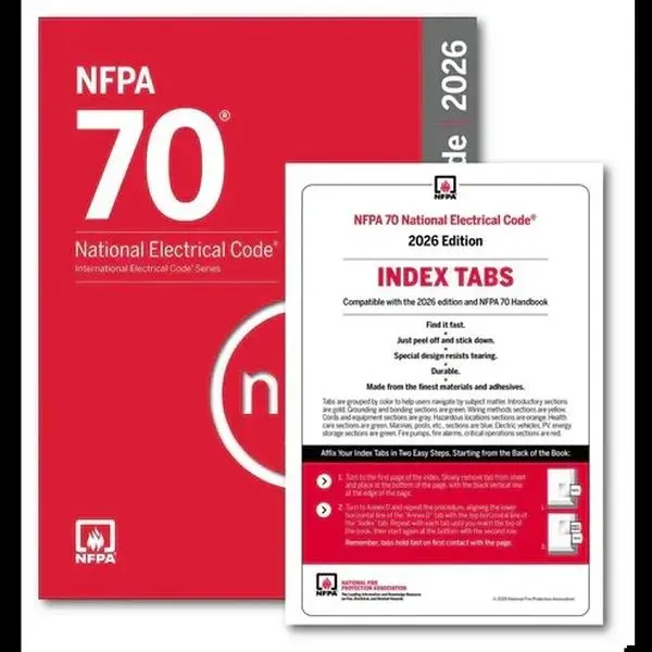 NFPA 70 | National Electrical Code NEC 2026 Paperback With Tabs | ISBN- 978-1455932214