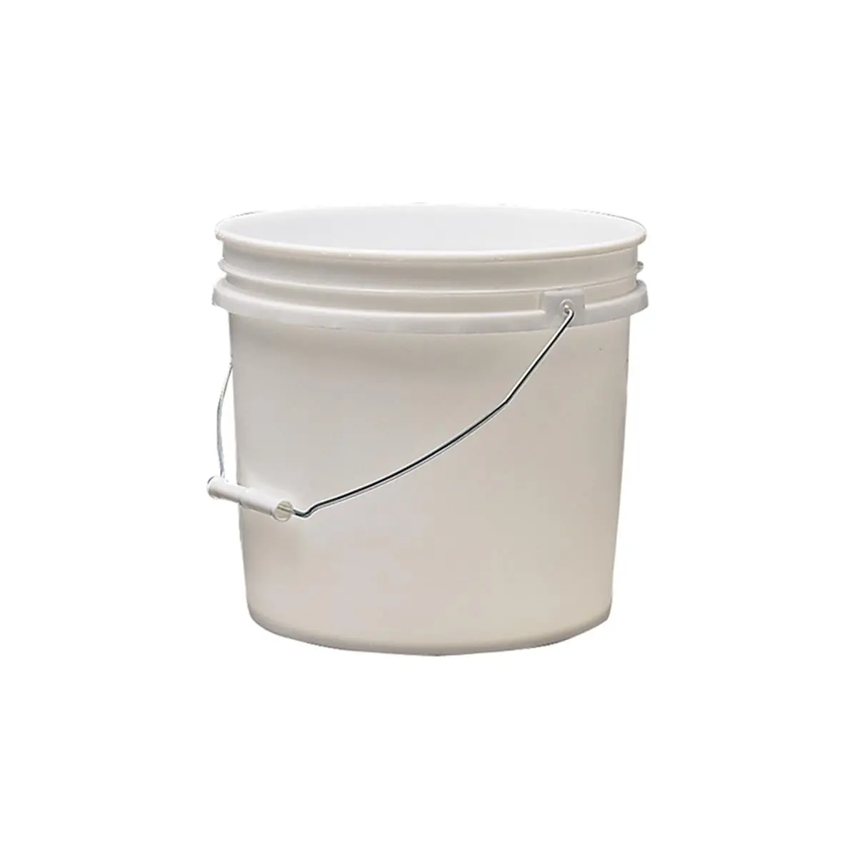 212 MAIN Leaktite 1022218 3.5 gal Round Paint Pail with Lid - 11 in Height White Container, Steel Handle Bucket for Automotive Paint Care, 11.8125 in Dimension